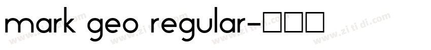 mark geo regular字体转换